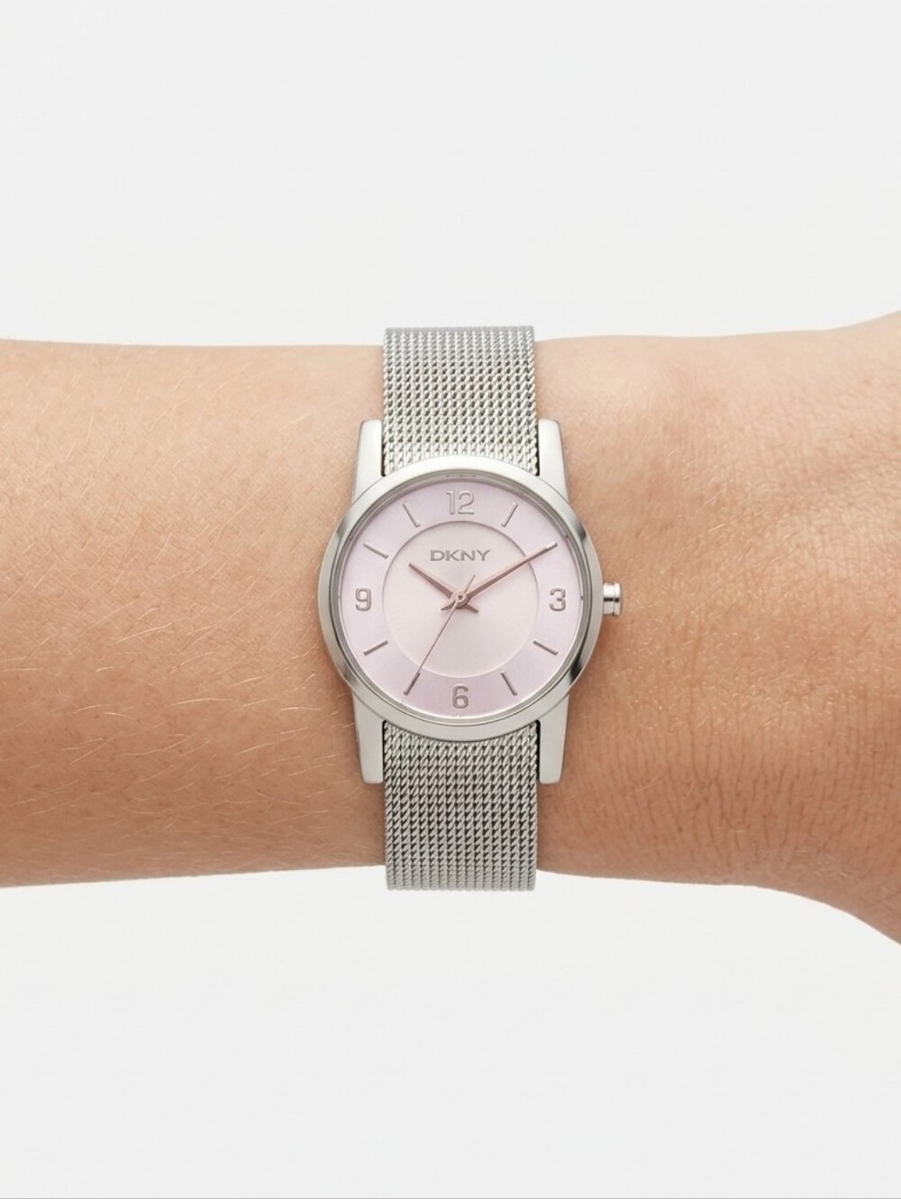 DKNY Mesh Silver tone Adjustable watch
